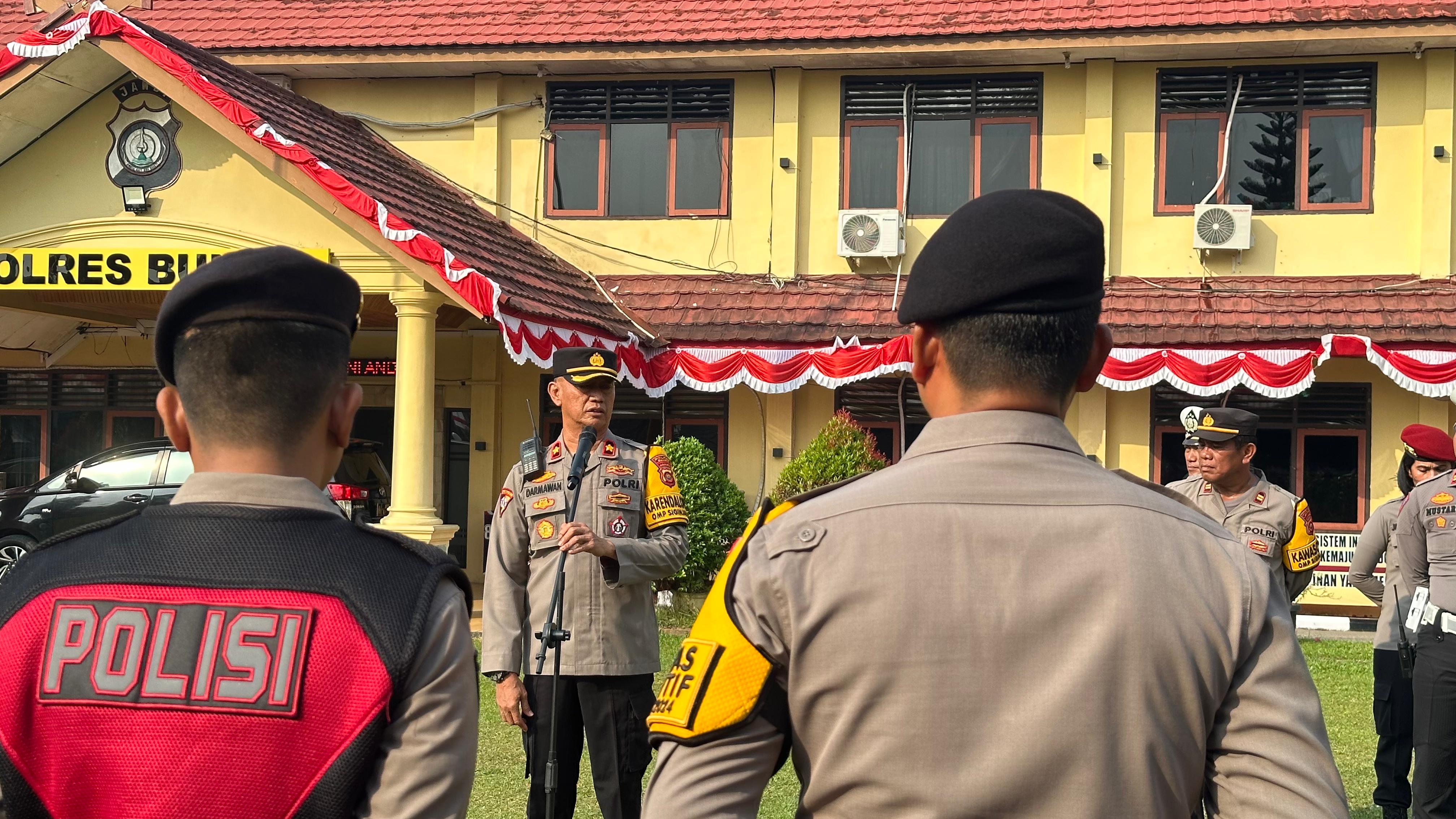 Masuk Tahapan Kampanye, Polres Bungo Terjunkan 264 Personil, Ini Daftar Lokasi Pengamanan 