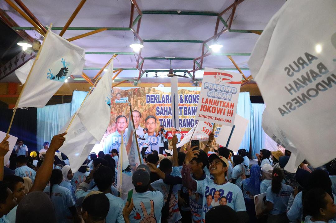 Sahabat Bang Ara Tangerang Raya Siap Memenangkan Prabowo-Gibran Sekali Putaran