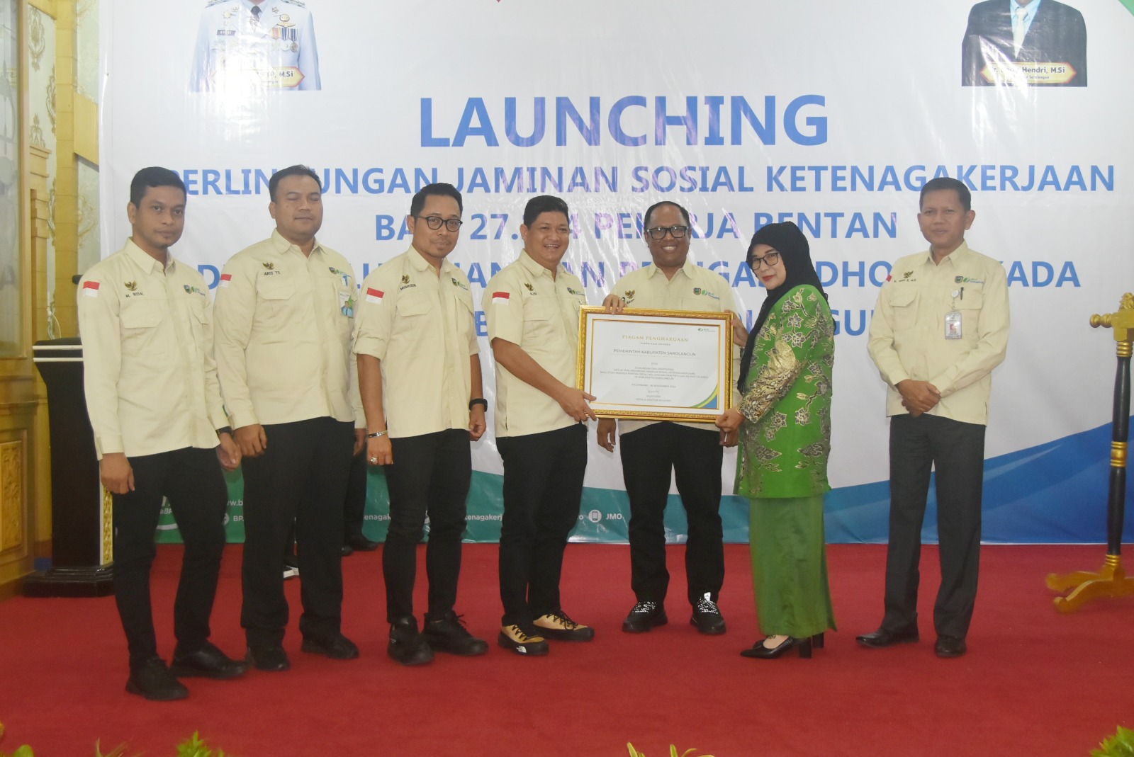 BPJS Ketenagakerjaan Sarolangun Launching Jaminan Sosial bagi Pekerja Rentan dan Petugas Adhock