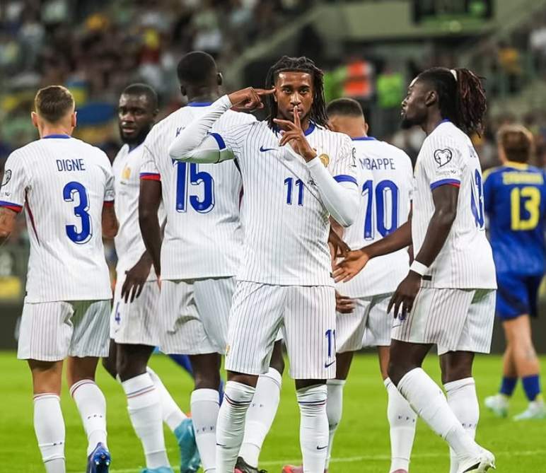 Hasil Kualifikasi Piala Dunia 2026: Prancis Tundukkan Ukraina 2-0 di Grup D