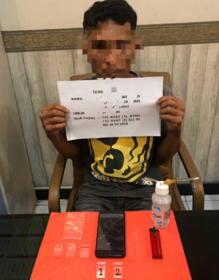 Tak Berkutik, Pengedar Shabu di Kota Jambi Ini Ditangkap Satres Narkoba Polresta Jambi