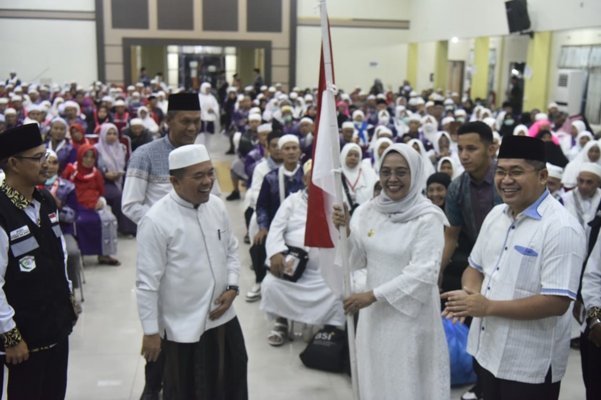 Ahlan Wa Sahlan, Pj Wali Kota Sambut Kepulangan Jemaah Haji Kota Jambi