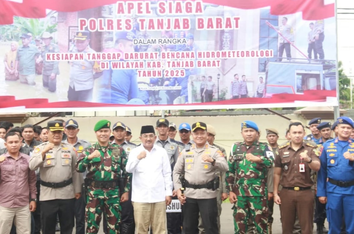 Bupati Anwar Sadat Hadiri Apel Kesiapan Tanggap Darurat Bencana Hidrometeorologi Tahun 2025