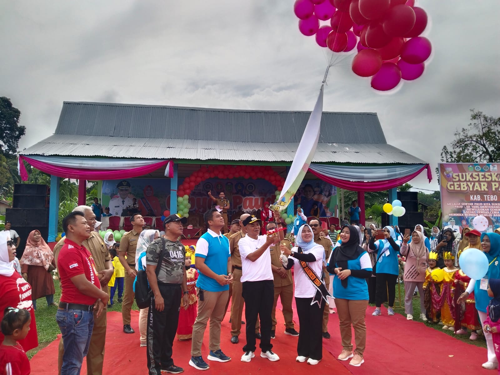 Pj Bupati Tebo Aspan Membuka Kegiatan Gebyar PAUD Tingkat Kabupaten Tebo