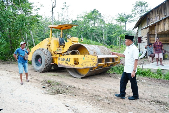 Asyik, Perbaikan Jalan Sidoreja-Pulungrejo di Tebo Mulai Dikerjakan