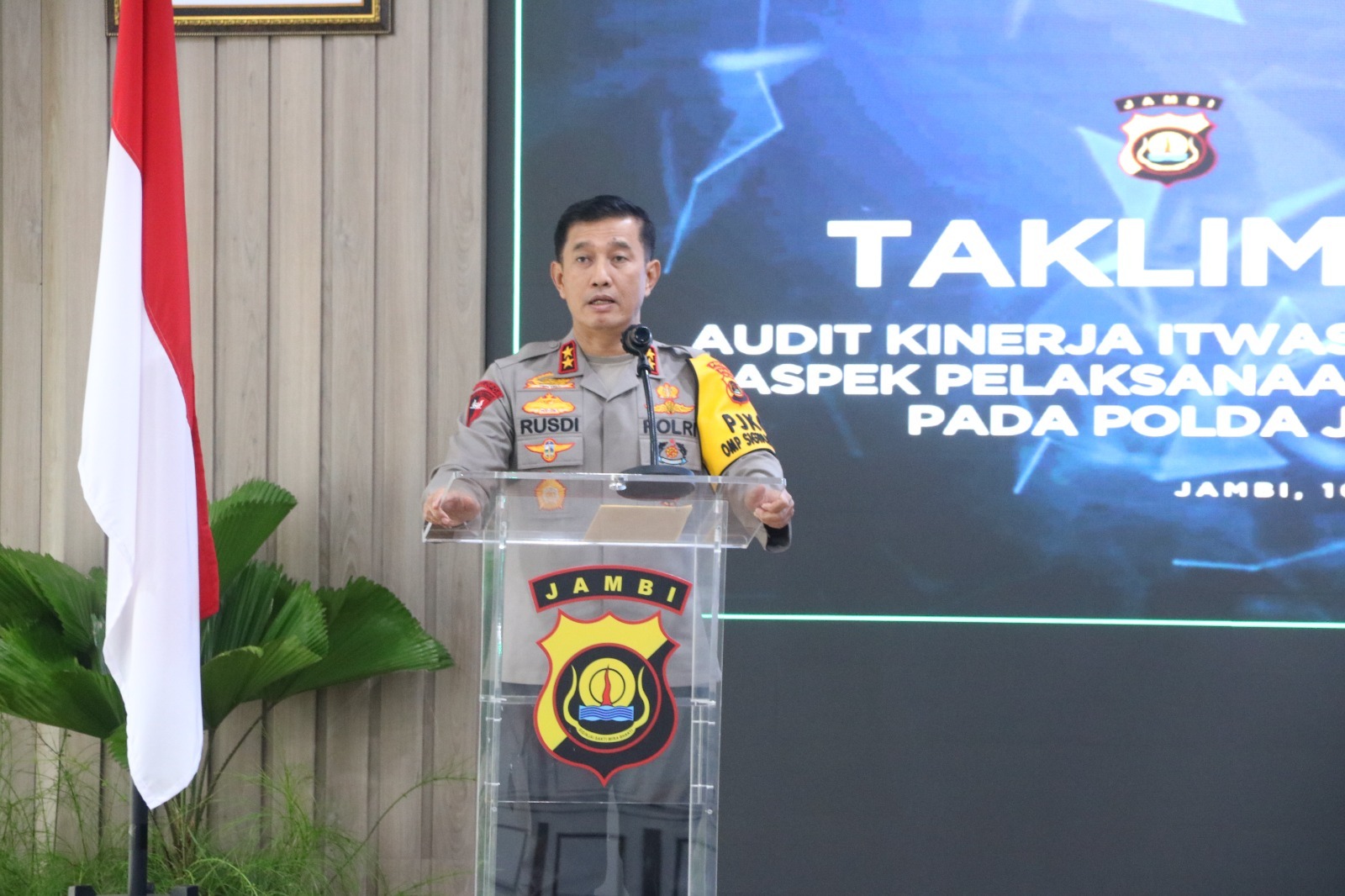 Kapolda Jambi Tutup Acara Taklimat Akhir Audit Kinerja Itwasum Polri Tahap II TA 2024