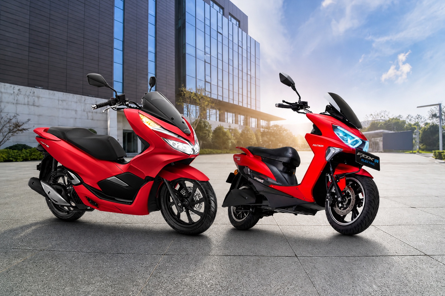 Motor Listrik Mirip PCX Tembus 130 Km, Ini Harga dan Spesifikasi Polytron Fox-R