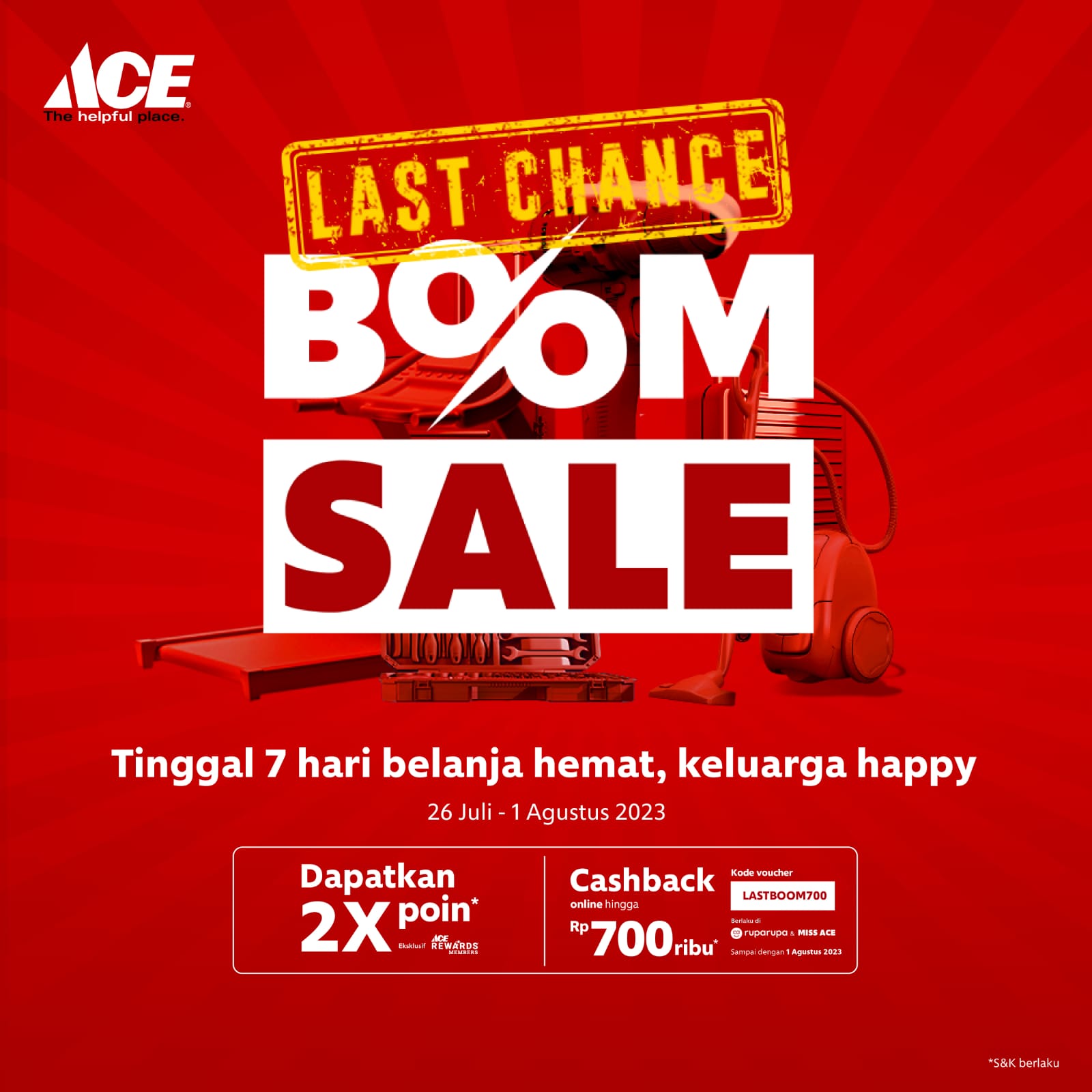 Belanja Hemat Bersama Ace Boom Sale 