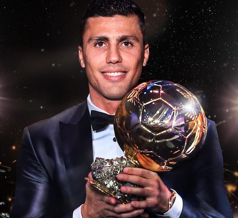 Gelandang Manchester City Rodri Raih Ballon d'Or 2024, Kalahkan Vinicius Jr dan Bellingham