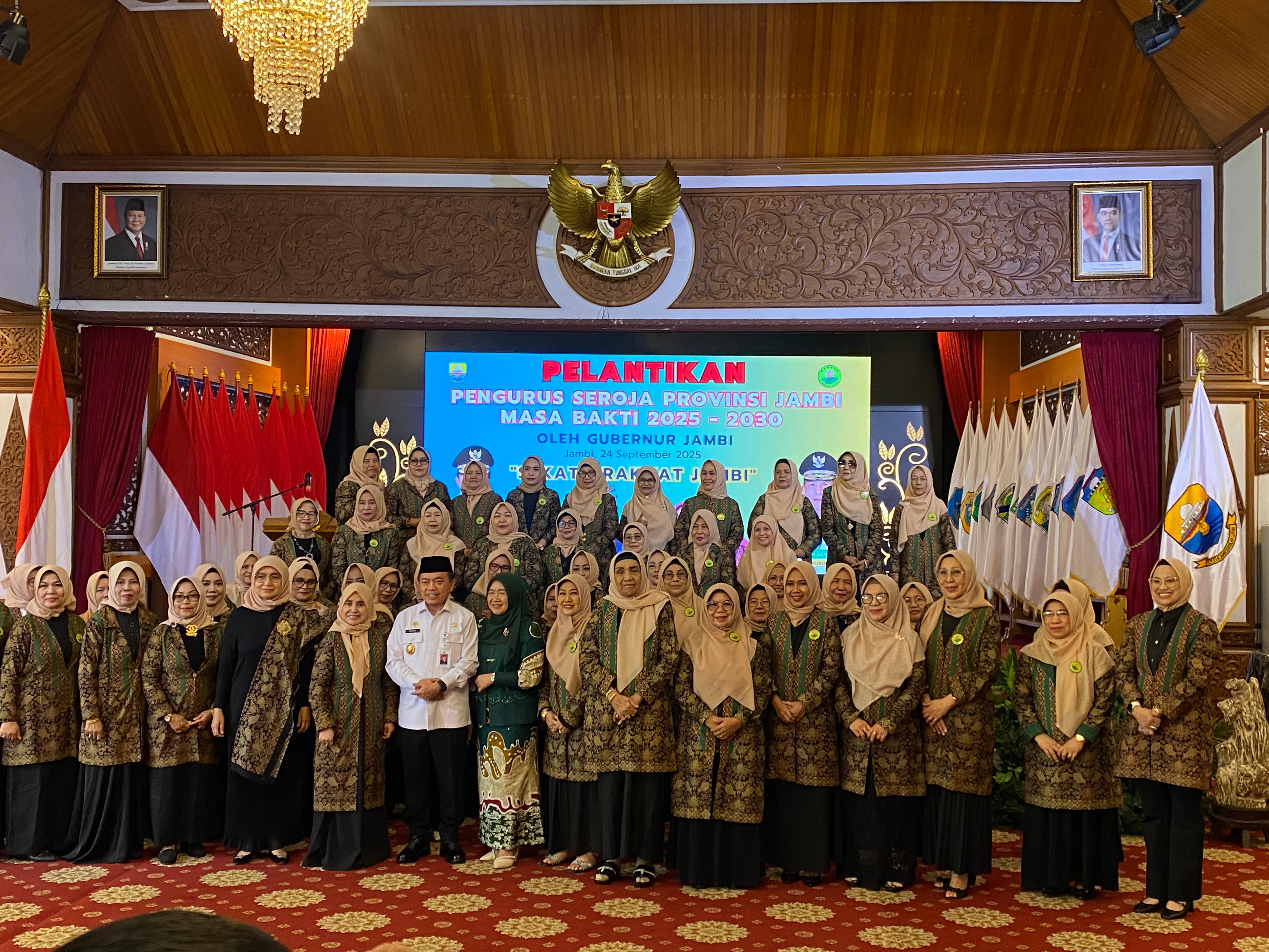 DPP Seroja Provinsi Jambi Resmi Dilantik, Jadi Wadah Aktualisasi Perempuan