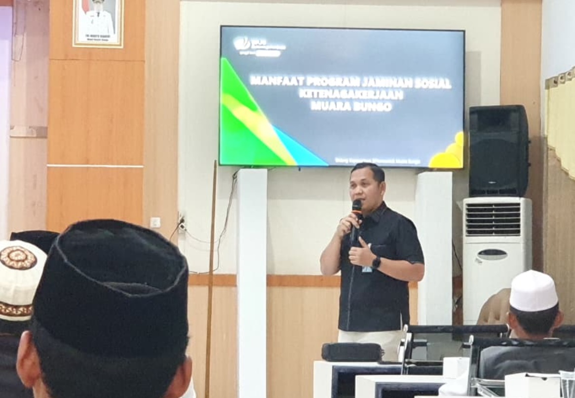 BPJS Ketenagakerjaan Muara Bungo Gelar Sosialisasi Jaminan Sosial bagi Pekerja di Pondok Pesantren