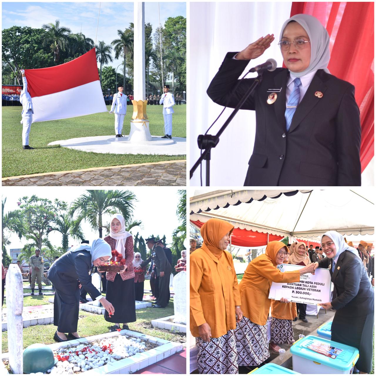 Peringati Hari Pahlawan, Pemkot Jambi Bersama Bazans Santuni Veteran dan Janda Veteran