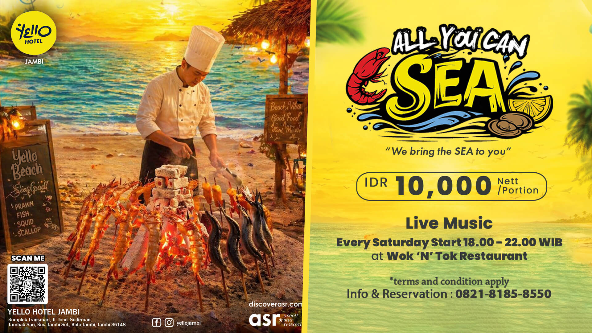 Yello Hotel Jambi Hadirkan Dinner Tematik All You Can Sea 
