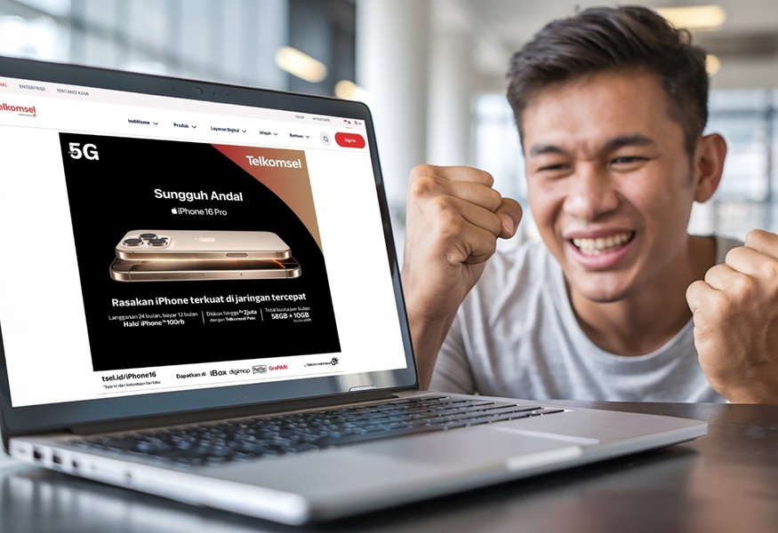 Telkomsel Hadirkan Paket Bundling Halo+ iPhone bold 100k 24 Bulan