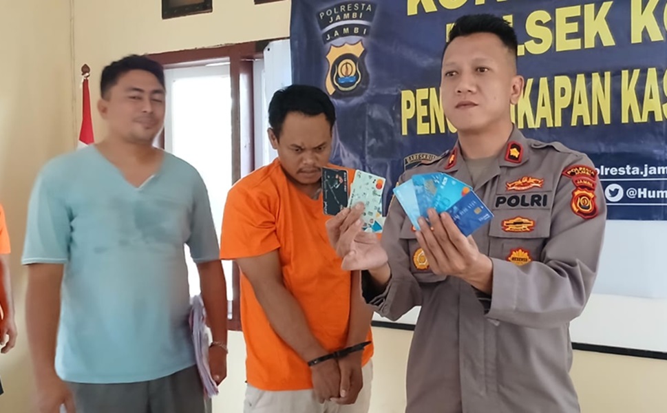 Polsek Kota Baru Tangkap Sindikat Ganjal ATM di Kota Jambi