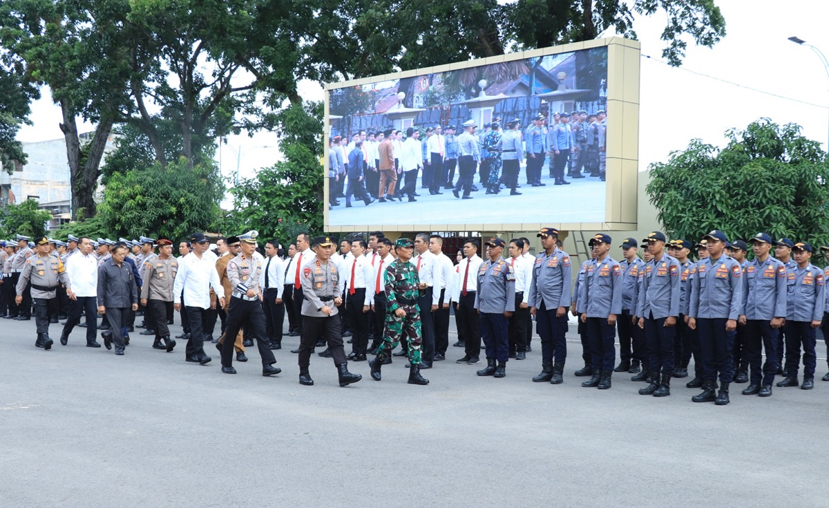 Amankan Perayaan Natal dan Tahun Baru, 3.032 Personel Gabungan TNI-Polri dan Instansi Terkait Diturunkan