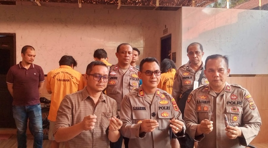 4 Pencuri Sepeda Motor di Parkiran Unja Ditangkap, 2 di Antaranya Perempuan, Pantau Lokasi Pakai Mobil Rental 