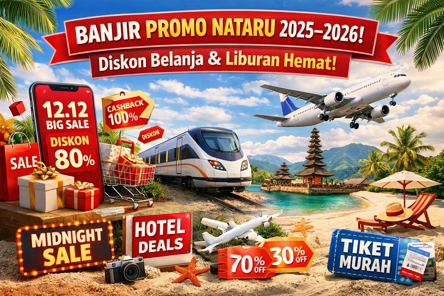 Banjir Promo Nataru 2025–2026, Diskon Belanja dan Liburan Siap Manjakan Masyarakat