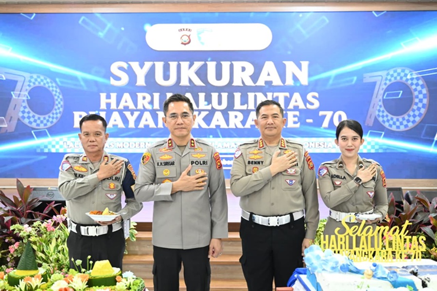 Polda Jambi Gelar Syukuran Hari Lalu Lintas Bhayangkara ke-70 Tahun 2025