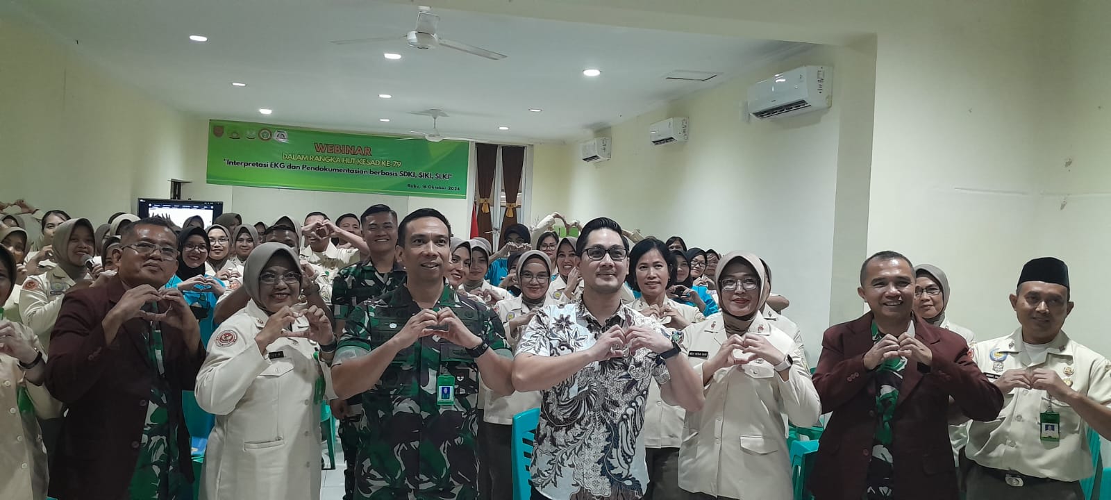 Webinar Jantung dalam Rangka HUT KESAD ke-79 di RS TK III 02.06.01 dr. Bratanata Jambi