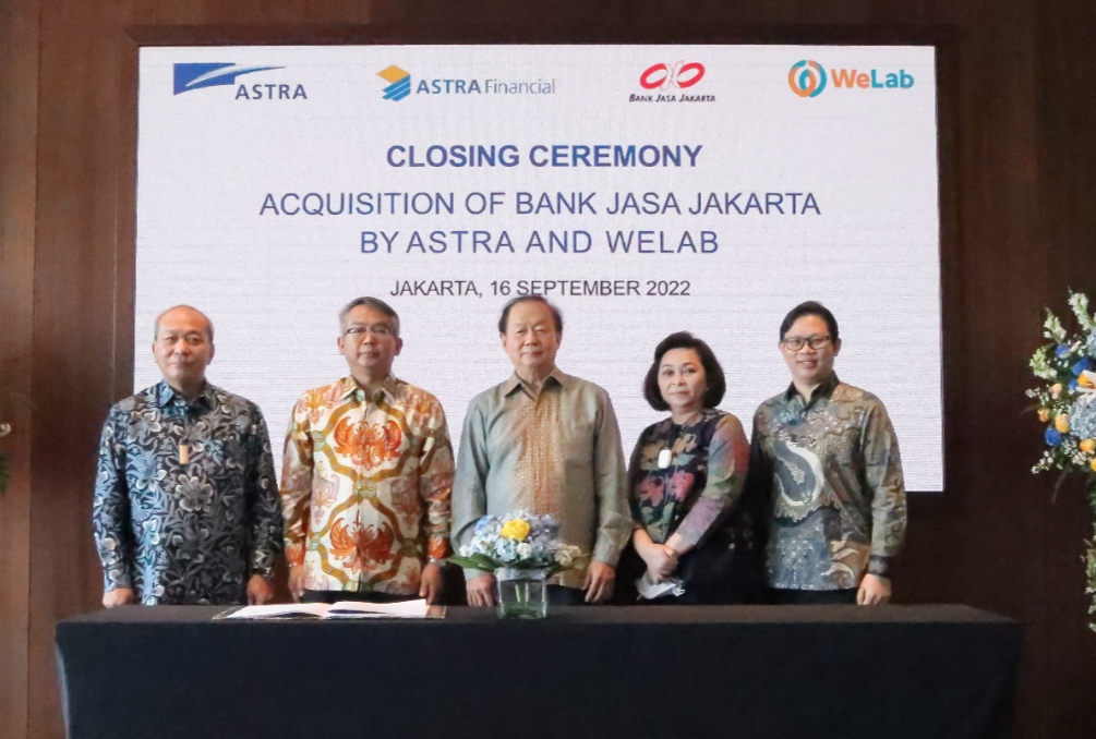 Astra dan WeLab Resmi Akuisisi Bank Jasa Jakarta, akan Bertransformasi ke Bank Digital