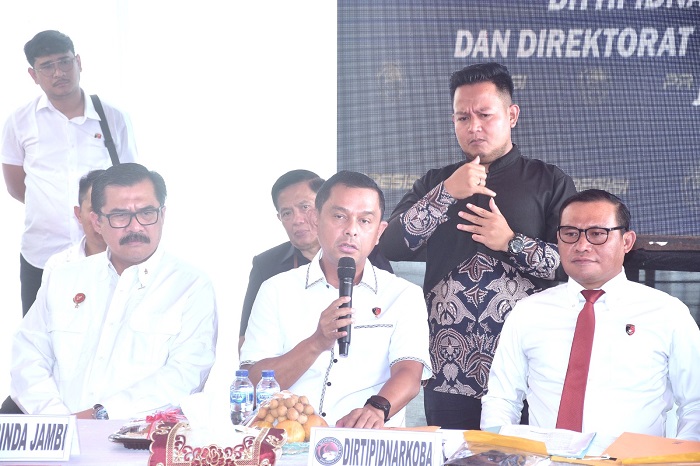 Dirtipidnarkoba Polri: Operasi Gabungan Polda Jambi dan Polda Banten Tangkapan Narkoba Terbesar Awal 2023
