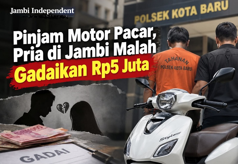 Pinjam Motor Pacar, Pria di Jambi Malah Gadaikan Rp5 Juta