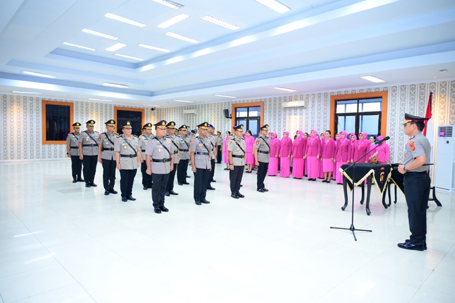 Catet! Ini Nama-nama 9 PJU dan 4 Kapolres di Polda Jambi yang Baru