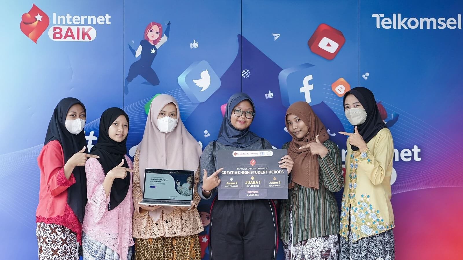 Telkomsel Umumkan Pemenang Duta Internet BAIK Heroes Series 7