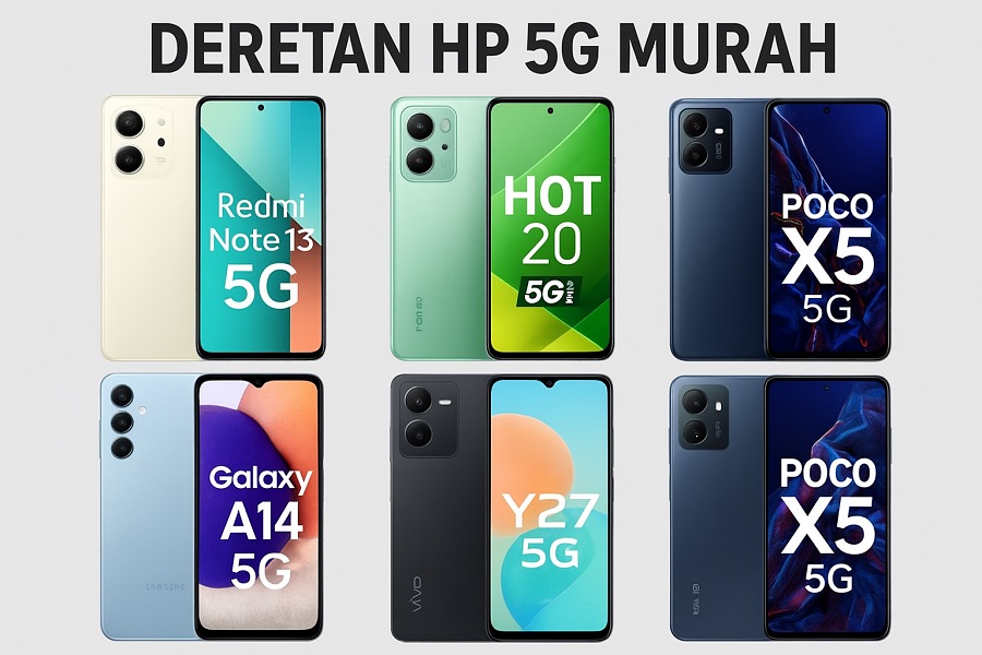Super Kencang! Deretan HP 5G Murah Terbaik Mulai 1 Jutaan, dari Xiaomi hingga Infinix