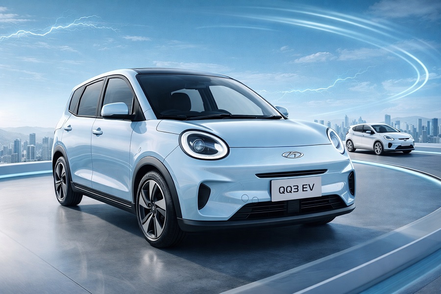 Chery QQ3 EV Segera Meluncur, Hatchback Listrik Baru Penantang Geely EX2