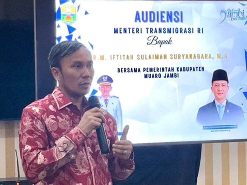 Ajak Mentrans Turun ke Jambi, Edi Purwanto Harap Permasalahan Transmigrasi di Desa Gambut Jaya Selesai