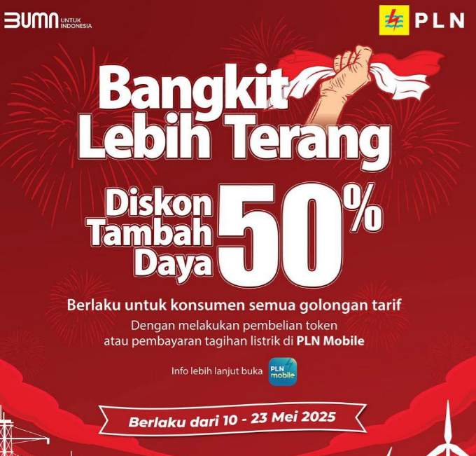 PLN UP3 Muara Bungo berikan Diskon Tambah Daya 50 Persen Spesial Hari Kebangkitan Nasional