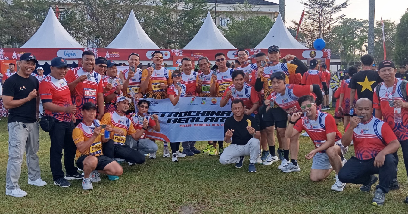 28 Pelari SKK Migas PetroChina, Turut Meriahkan Presisi Merdeka Run Jambi 2025
