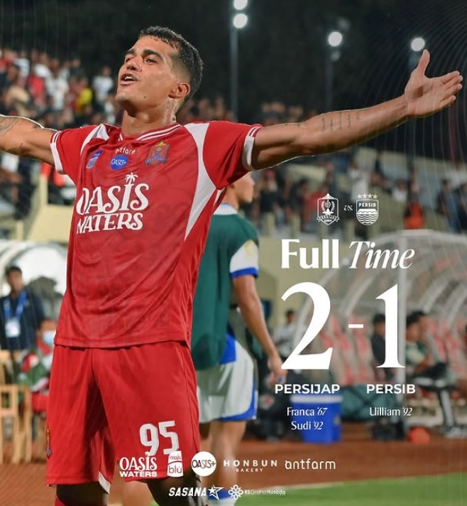 Juara Bertahan Tersungkur, Persib Takluk dari Persijap di Menit-menit Akhir