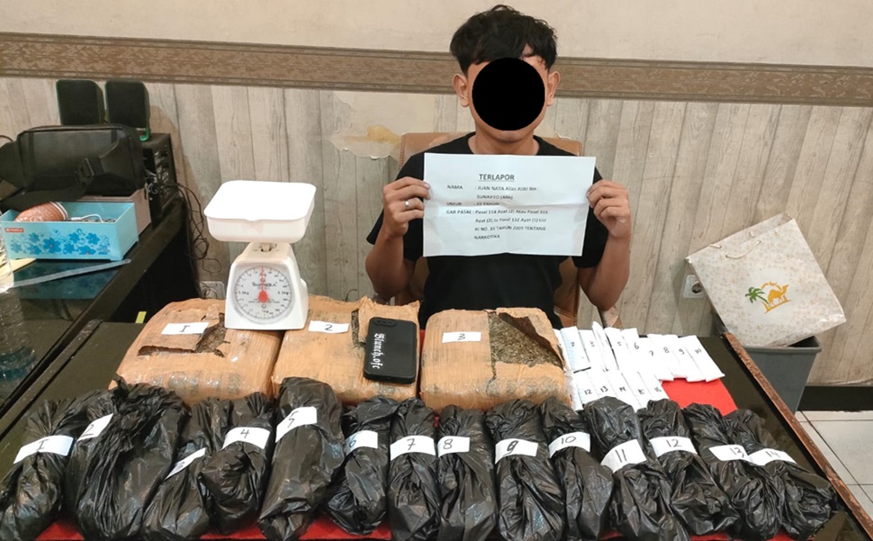 Nekat Nih! Timsus dan Satresnarkoba Polresta Jambi Amankan 4 Kilogram Ganja dari Pengedar Asal Lampung