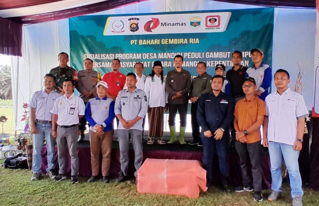 PT Bahari Gembira Ria Perkuat Kolaborasi Multipihak melalui Sosialisasi Program Desa Mandiri Peduli Gambut