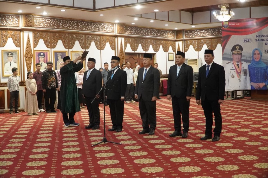 Catat! Ini Daftar 5 Pejabat Eselon II yang Baru Dilantik Gubernur Jambi Al Haris