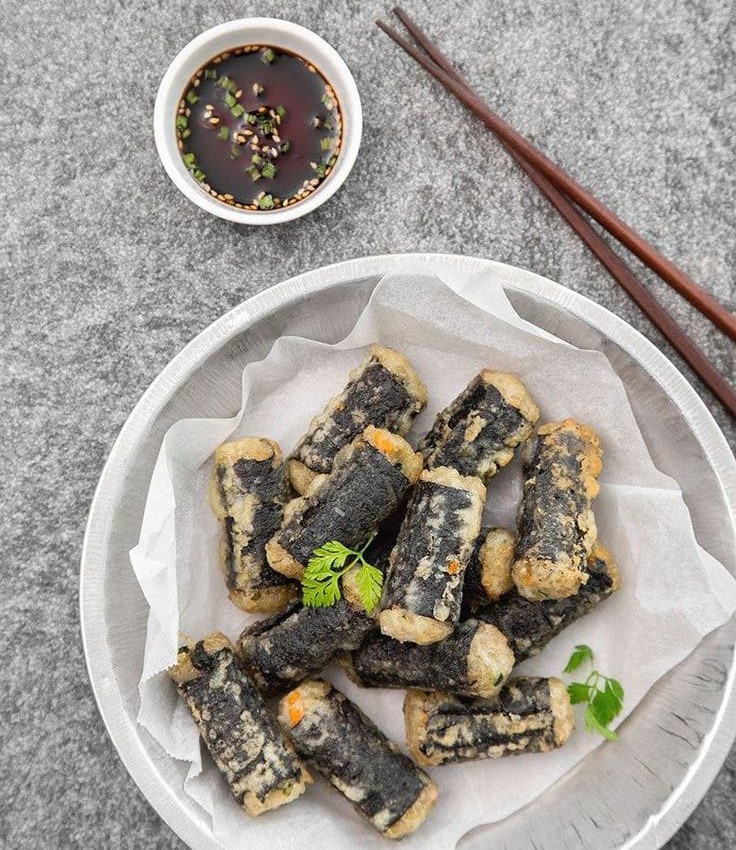 Ide Cemilan Dari Daging Ayam Chicken Seaweed Rolls