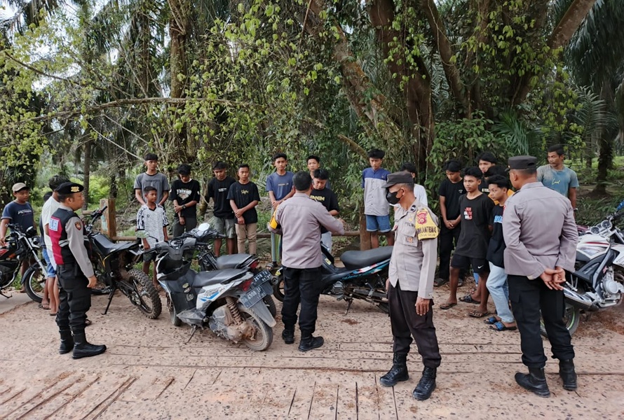 Resahkan Warga, Polsek Sungai Gelam Amankan 14 Motor Balap Liar di Jembatan Kayu Aro, Warga: Cocok Om, Hajar!