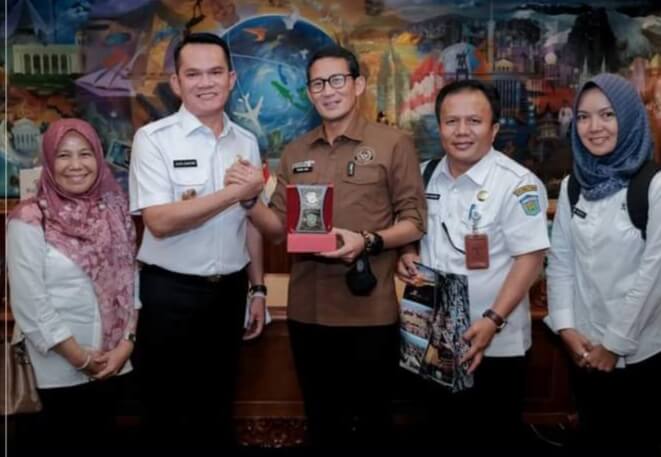 Wawako Sungai Penuh Temui Menteri Pariwisata & Ekraf Sandiaga Uno, Upayakan Dukungan APBN