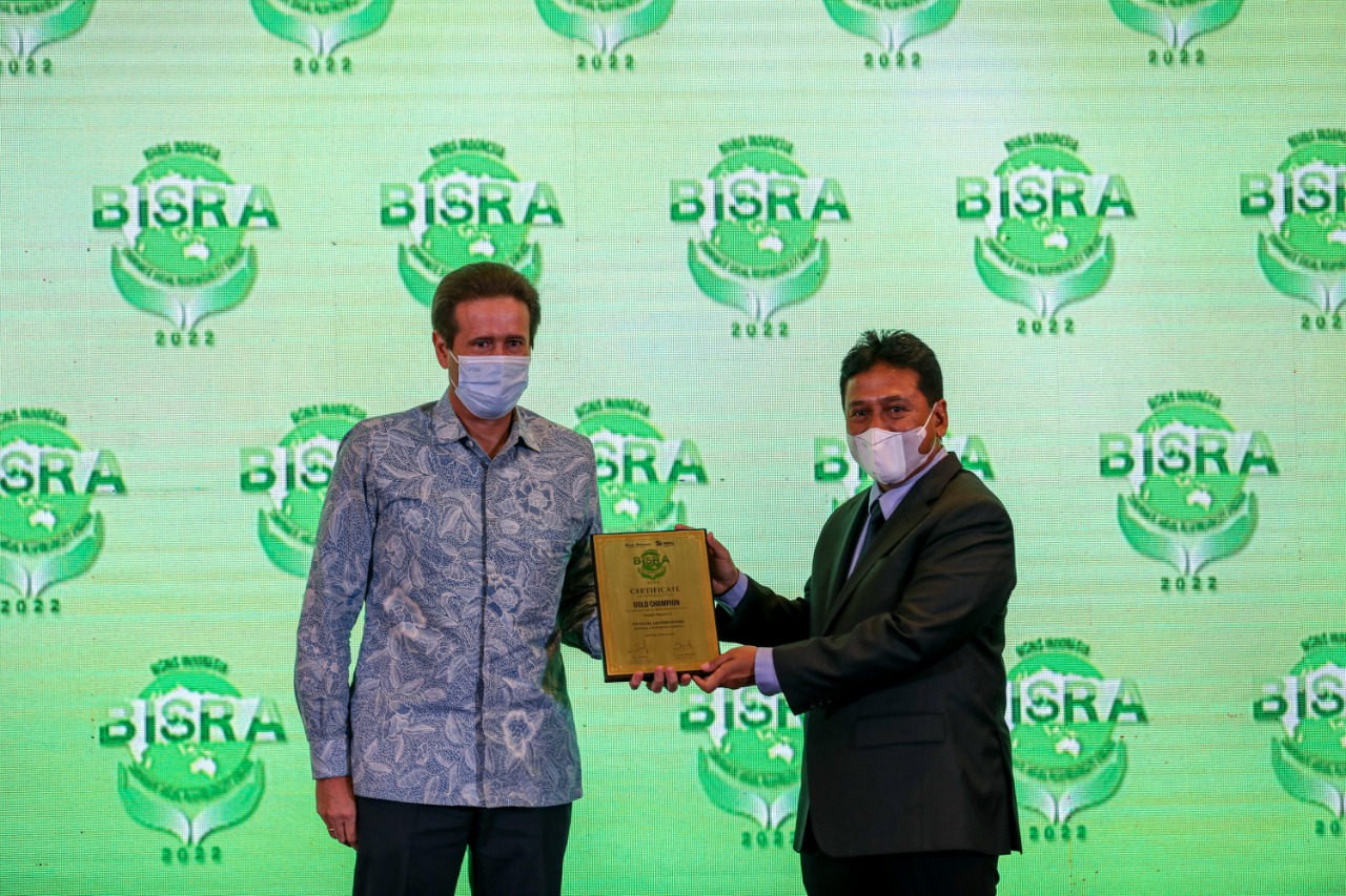Sub-Program Pembinaan Petani Berkelanjutan PT RLU Raih Penghargaan Gold Champion BISRA 2022