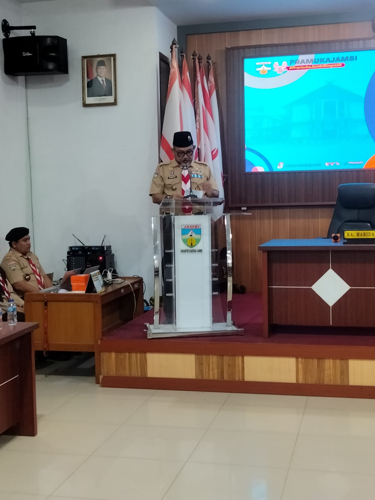 Sekda Buka Rakerda Pramuka Jambi 2026, Tekankan Evaluasi dan Strategi Organisasi