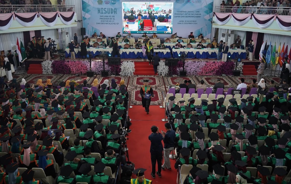 UIN STS Jambi Gelar Wisuda Sarjana ke-68, Magister ke-41, Doktor ke-17