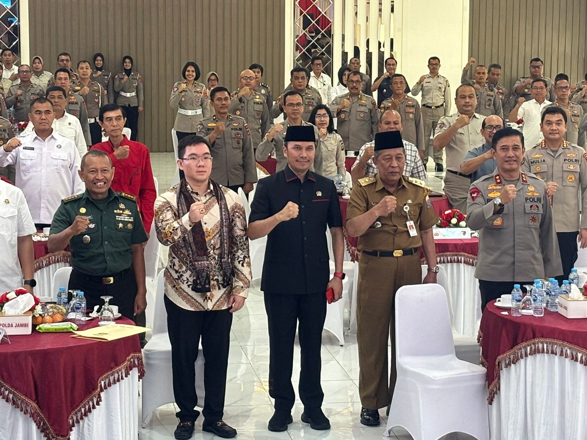 Sambut Kompolnas RI, Ketua DPRD Provinsi Jambi Puji Kinerja Polda Jambi