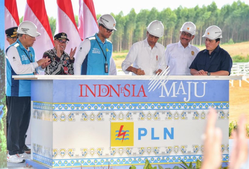 Presiden Jokowi Groundbreaking Pembangunan PLTS PLN 50 MW di IKN Nusantara, Hadirkan 100 Persen Energi Bersih