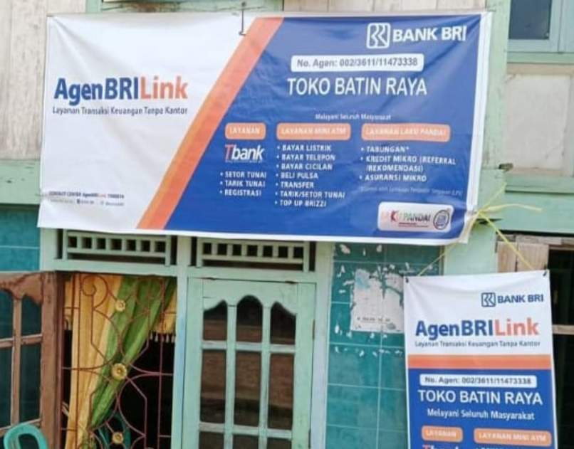 Bantu Pencairan dan PKH, Brilink Bating Raya Talang Pangeran Layani Pencairan Jemput Bola