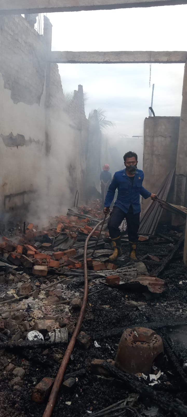 Ruko di Pasar Unit 22 Bahar Selatan Muaro Jambi Kebakaran, Kerugian Hingga Ratusan Juta