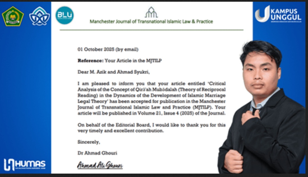 Keren! Artikel M Azik Mahasiswa UIN STS Jambi Tembus Jurnal Scopus Inggris