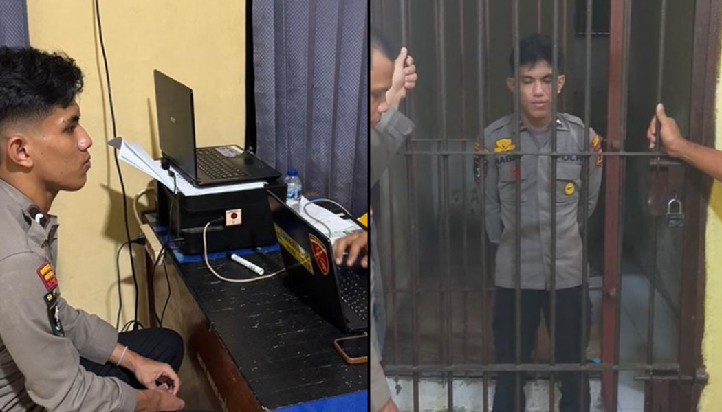 Usai Diperiksa Propam Polres Merangin, Beredar Foto Oknum Polisi yang Memainkan Sirine Kini di Dalam Sel